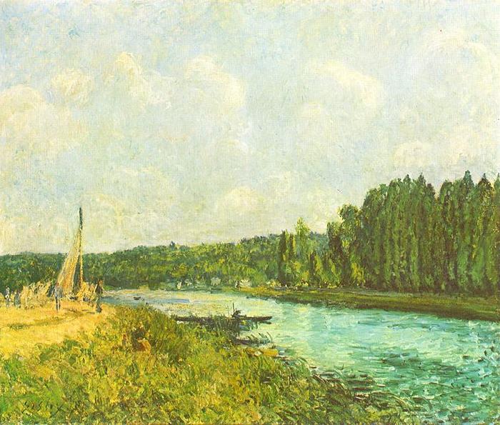 Alfred Sisley Die Ufer der Oise oil painting picture
